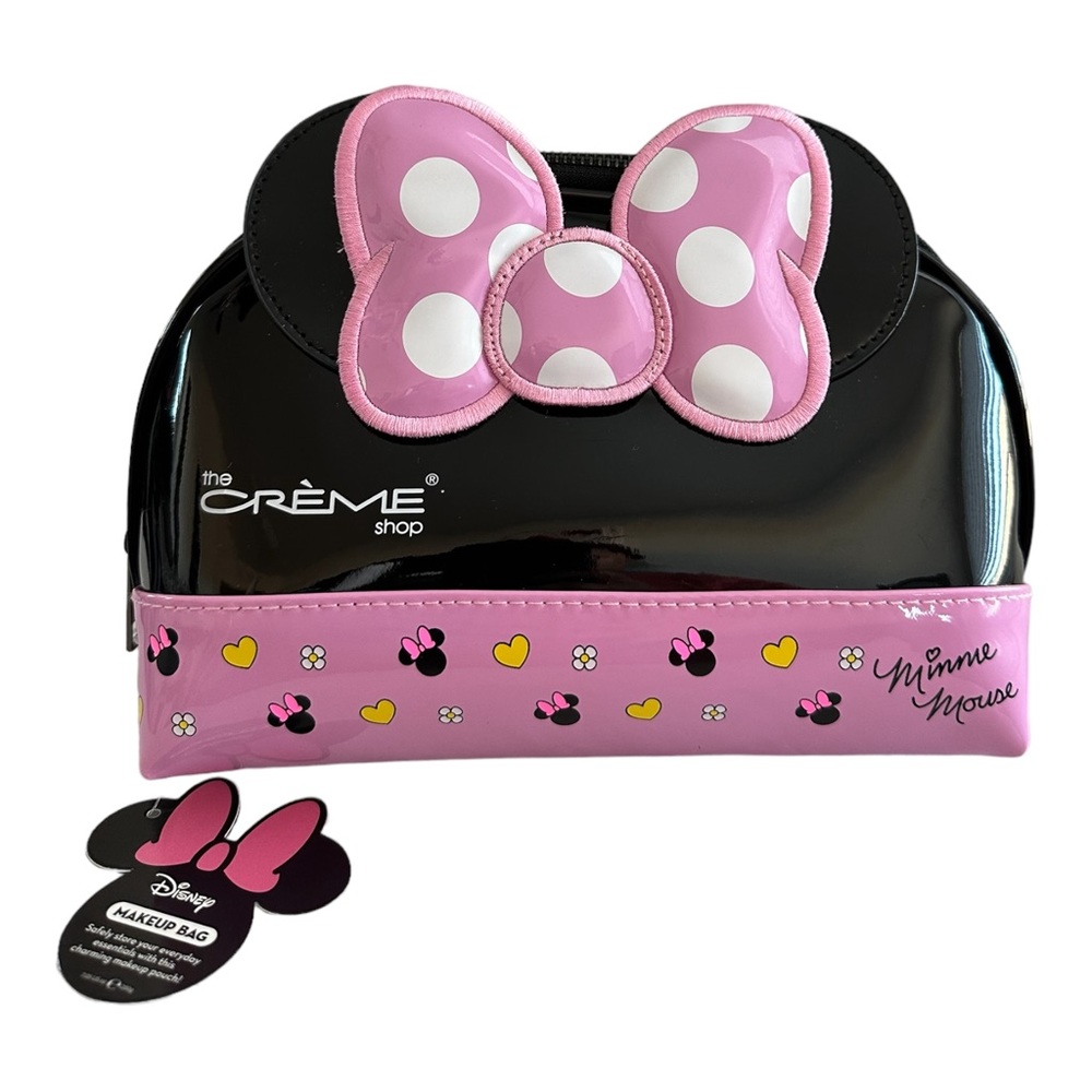 The Creme Shop Minnie Mouse Dome Travel Make up Pouch Pink